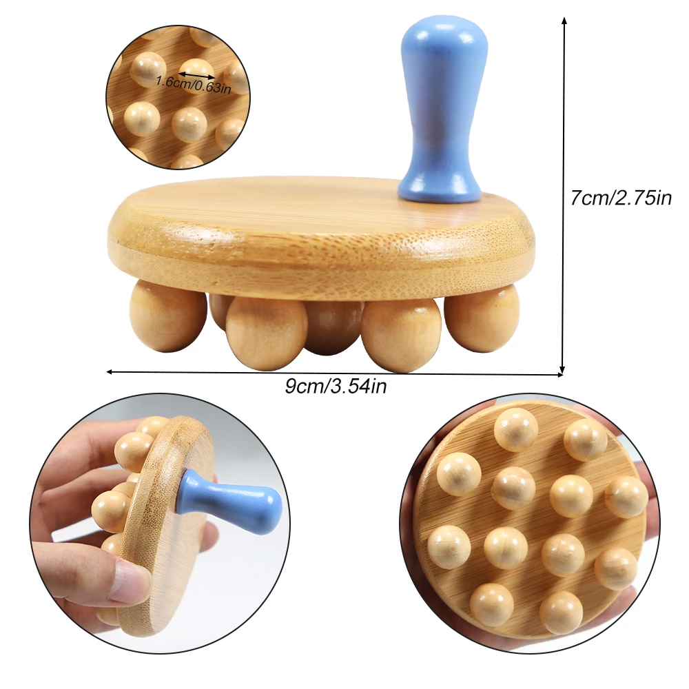 Wooden Mushroom Brush for Body Massage - Image 3