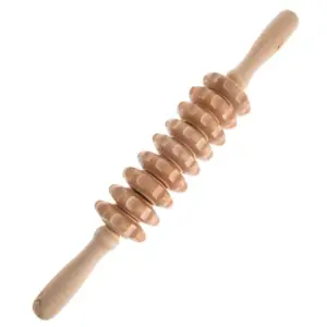 wooden massage roller