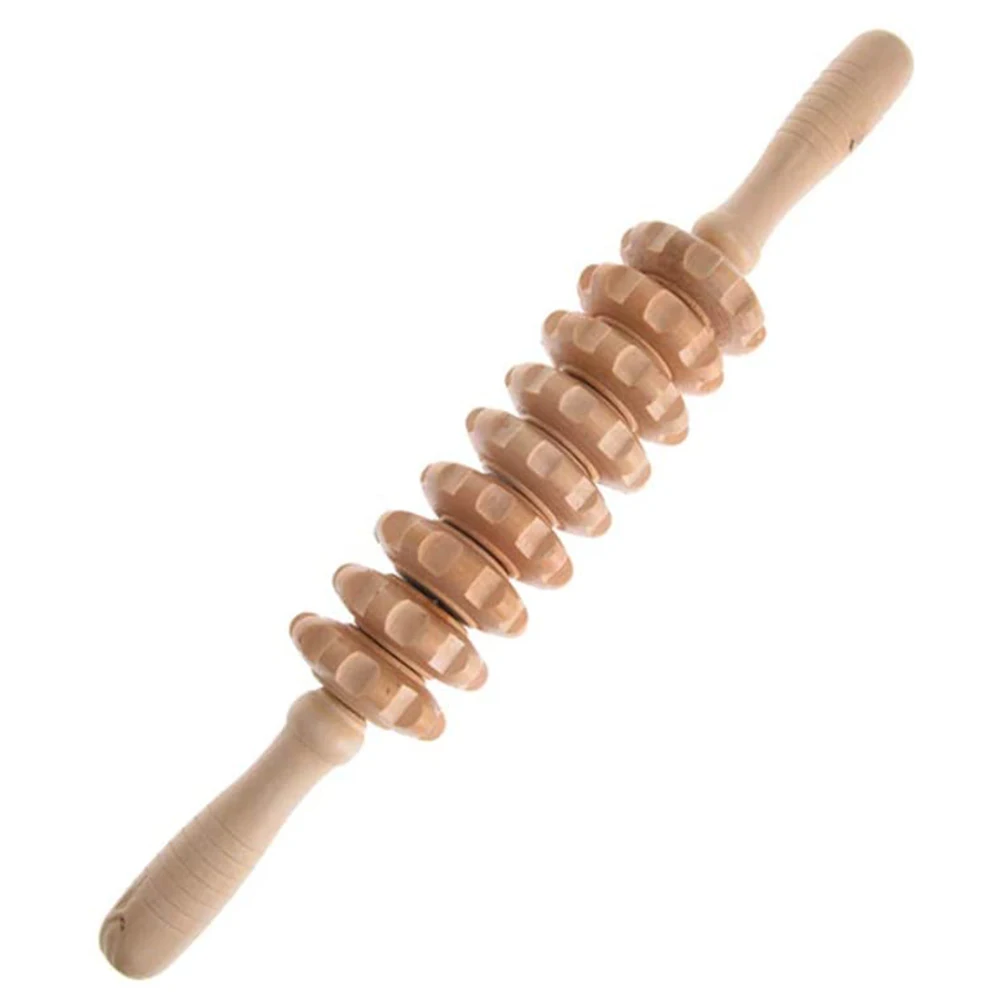 wooden massage roller