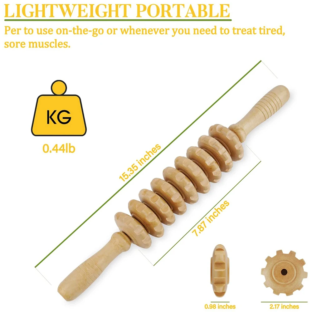 Wooden Massage Roller - Image 2